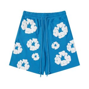 Kakobuy DENIM TEARS Foam Printed High Street Shorts Sky Blue