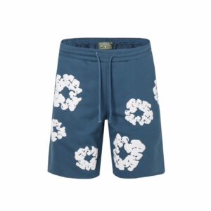 Kakobuy DENIM TEARS Foam Printed High Street Shorts Blue