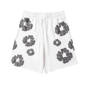 Kakobuy DENIM TEARS Foam Printed High Street Shorts White Gray