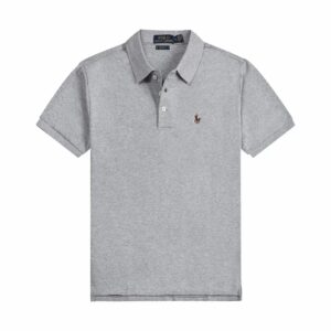 Kakobuy Ralph Lauren Henley Collar Embroidered Logo T-Shirtgrey