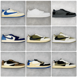 Kakobuy travis scott&Air Jordan 1 Low Barbell low-top joint colorways collection