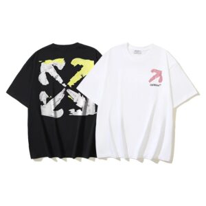 Kakobuy OFF-WHITE graffiti arrow print logo large size loose casual tops