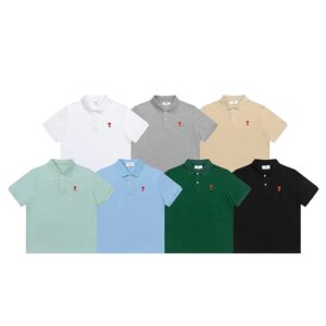 Kakobuy Amila macaron cotton polo shirt heart logo