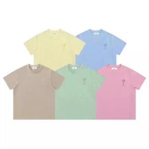 Kakobuy ami macaron cotton T-shirt embroidered heart hidden logo