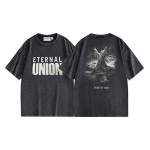 Kakobuy FOG heavyweight cotton T-shirt men's vintage printing logo