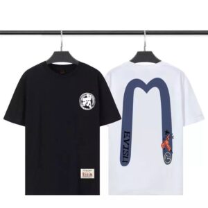 Kakobuy EVISU cotton T-shirt short sleeve T-shirt dragon ball Goku big M letters logo