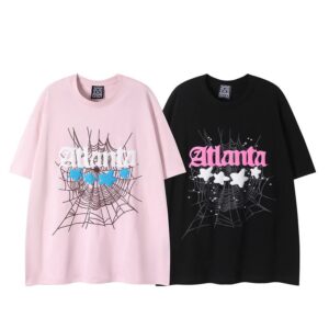 Kakobuy Sp5der cotton T-shirt men's trend printing stars spider web logo