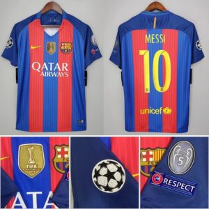 Kakobuy 1617 Barcelona Home No. 10 Messi Champions League Edition