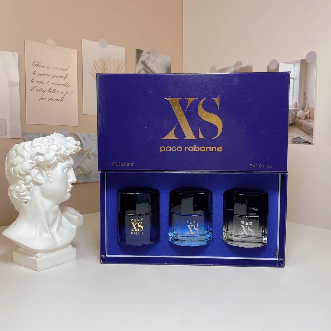 - Kakobuy Paco Rabanne XS Men's Perfume 3pcs Gift Set(30ml×3)