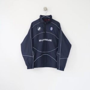 Kakobuy Supreme ReflectivePipingPullover3M blue
