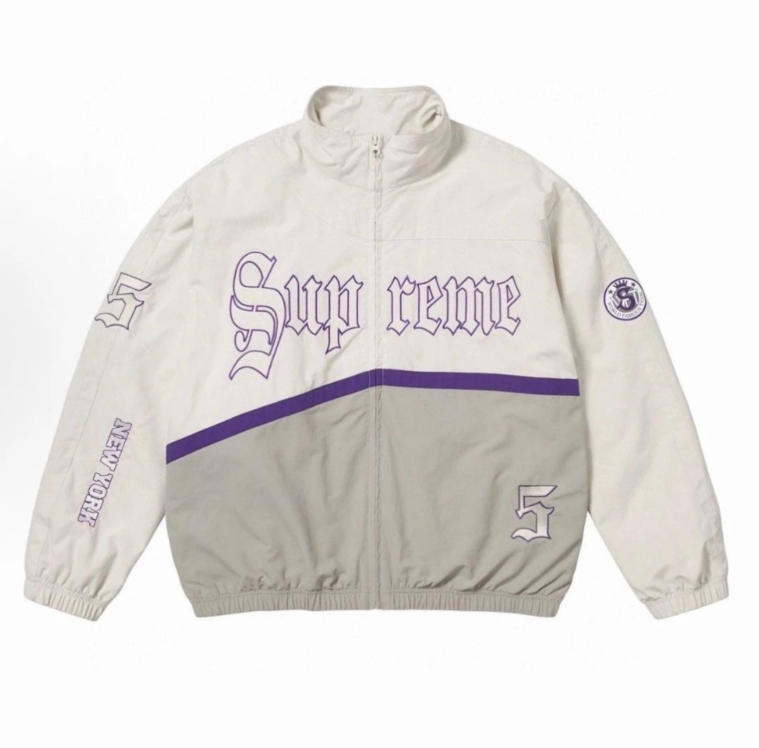 - Kakobuy Supreme TrackJacket Logo Pattern Jacket