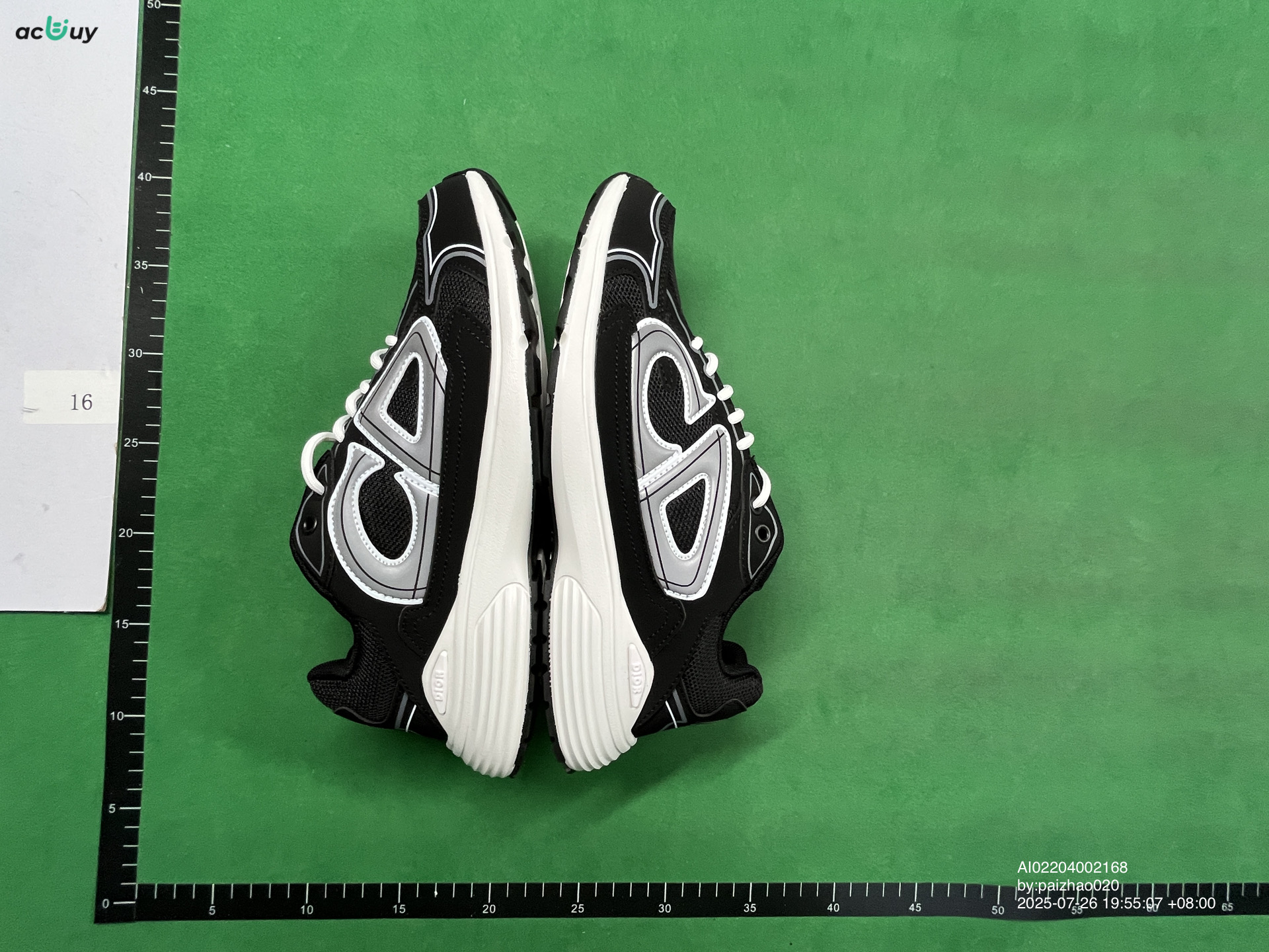 - Kakobuy Dior new matching monogrammed dad shoes B30Black silver