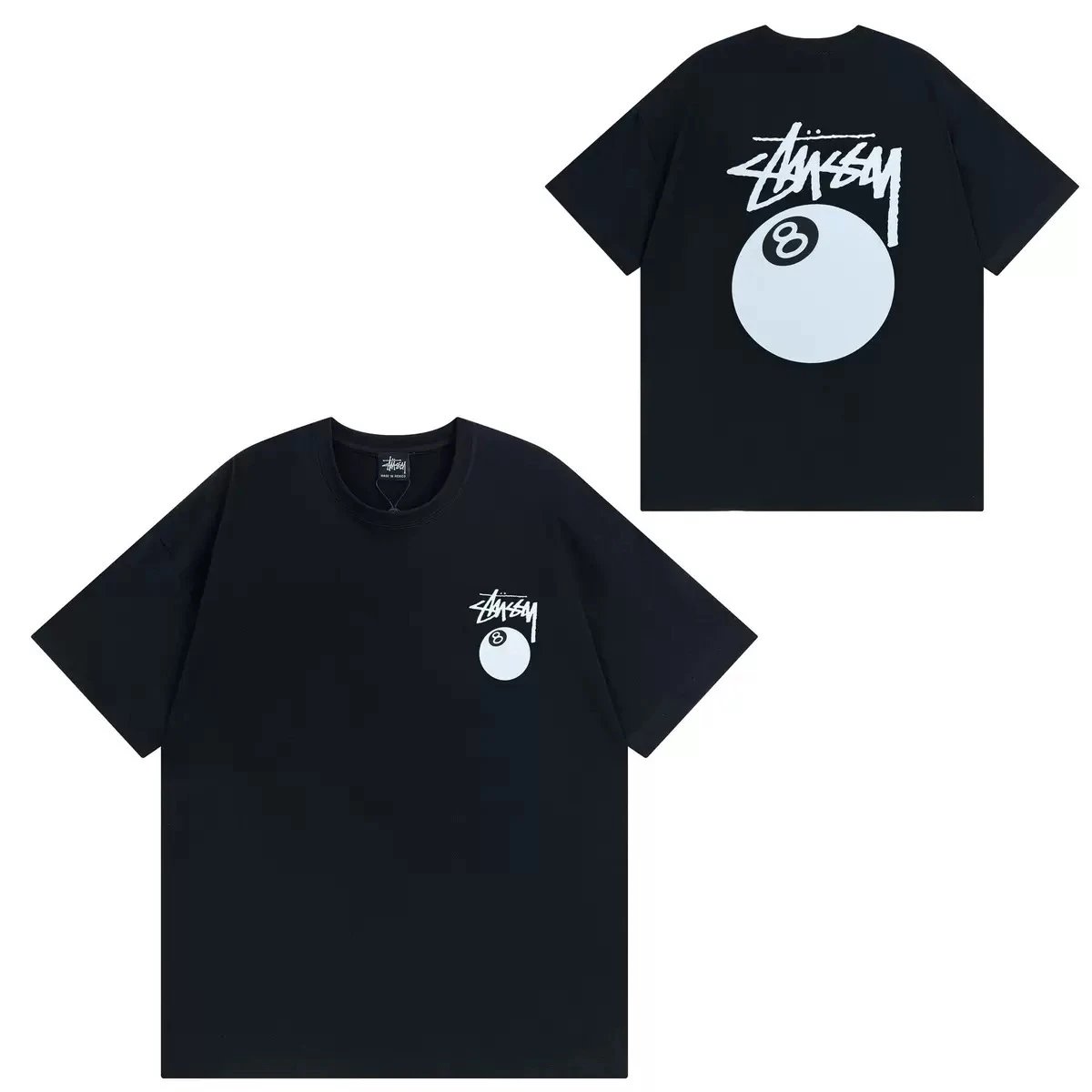 - Kakobuy Stussy Black Eight short sleeve cleanfit