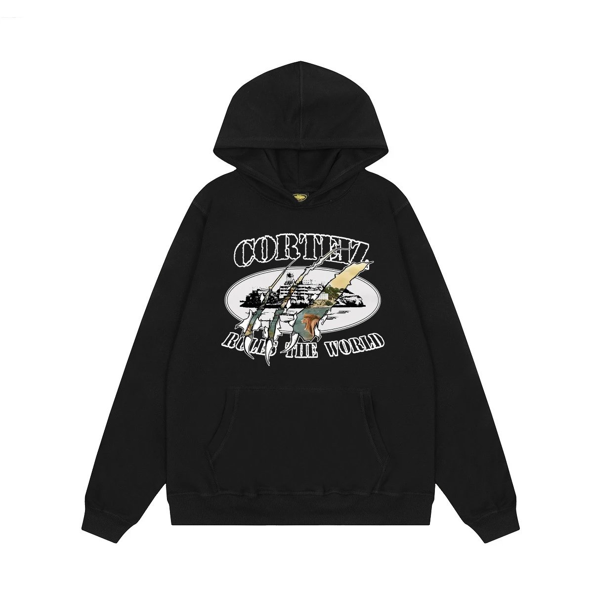 - Kakobuy American street style Corteiz hip-hop fleece hoodie set