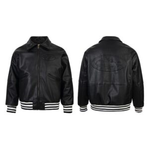 Kakobuy American streetwear brand Corteiz PU leather motorcycle jacket