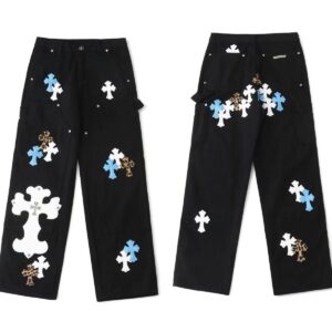 Kakobuy Chrome Hearts Cross Denim Patch Jeans