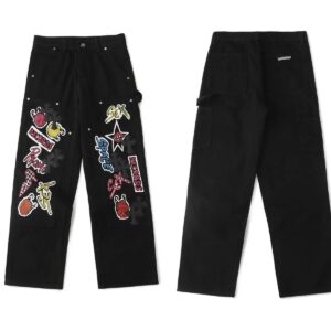 Kakobuy Chrome Hearts Cross Denim Patch Jeans