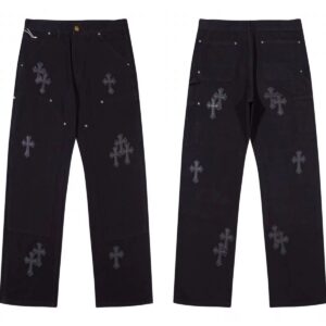 Kakobuy Chrome Hearts Cross Denim Patch Jeans