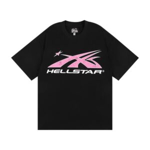 Kakobuy Hellstar High Street American Street Hip Hop Peplum Printed Short Sleeve T-Shirt