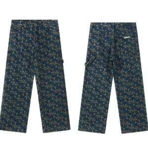 Kakobuy Chrome Hearts Cross Denim Patch Jeans