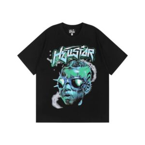Kakobuy Hellstar High Street American Street Hip Hop Peplum Printed Short Sleeve T-Shirt