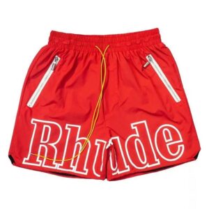 Kakobuy RHUDE Reflective Alphabet Print Beach Shorts