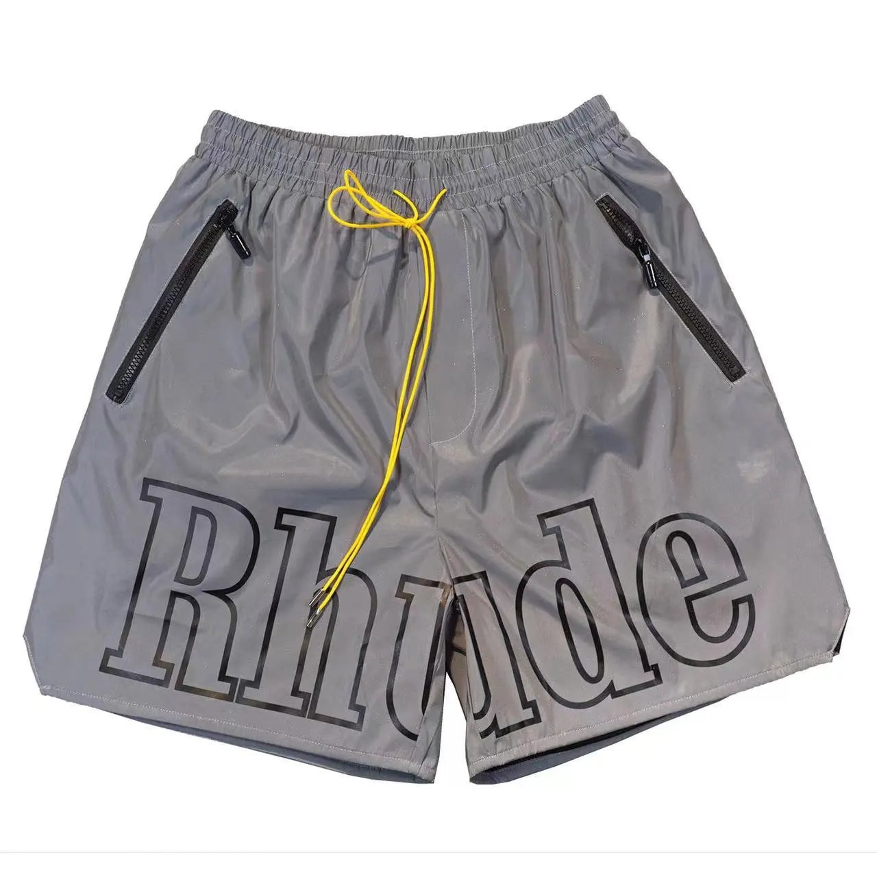 - Kakobuy RHUDE Reflective Alphabet Print Beach Shorts