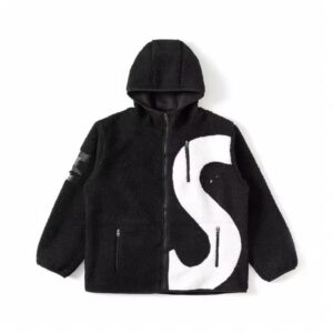 Kakobuy supreme big slogo embroidered lambswool jacket