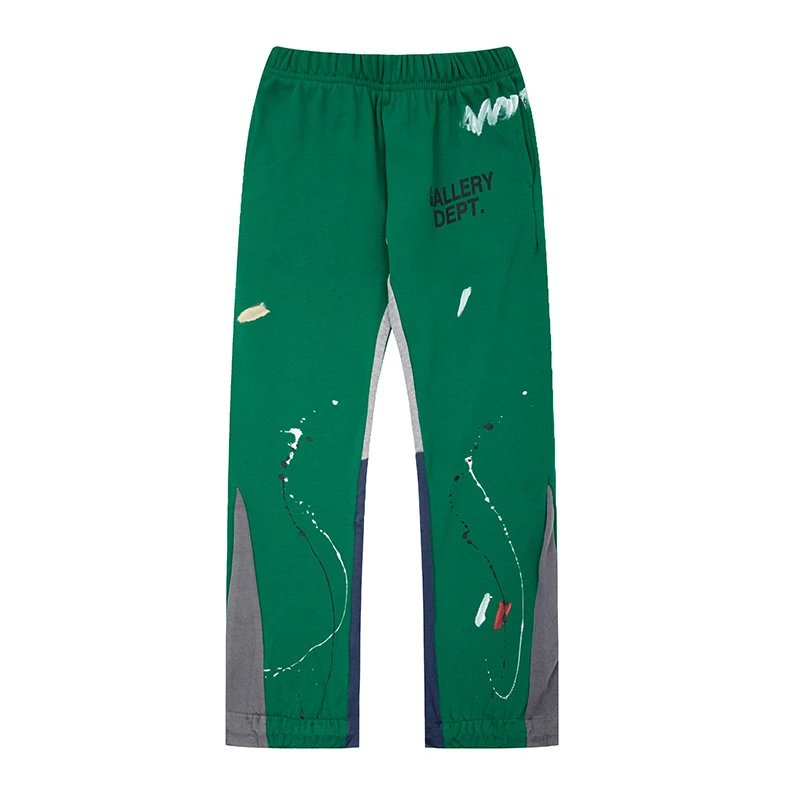 - Kakobuy GalleryDept Hand-Painted Ink Splattered Slightly Flared Trousers