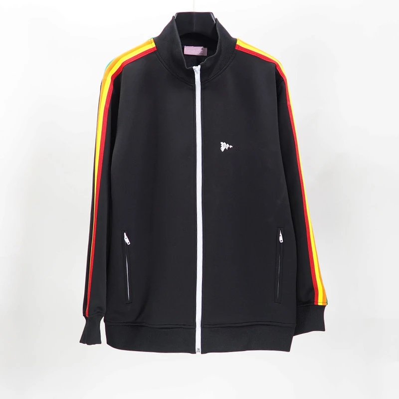 - Kakobuy Palm Angel Rainbow Side Stripe Classic Retro Style Loose-Fit Solid Color Sportswear Fashion School Uniform