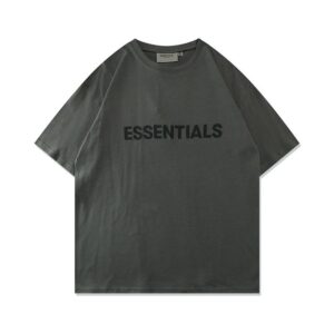 Kakobuy FOG New ESSENTIALS Silicone Letter T-Shirt with "FEAR OF GOD" on the Chest