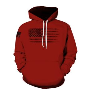 Kakobuy New 3D printed American flag pattern fashion sweatshirt