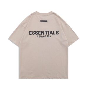 Kakobuy FOG New ESSENTIALS Silicone Letter T-Shirt with "FEAR OF GOD" on the Chest