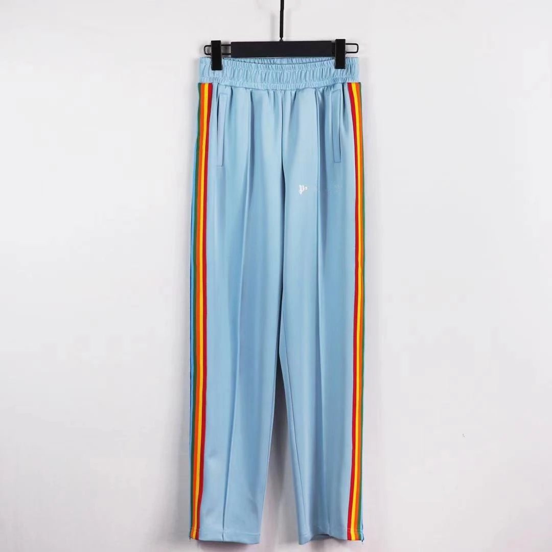 - Kakobuy Palm Angel Rainbow Side Stripe Classic Retro Style Loose-Fit Solid Color Sportswear Fashion School Uniform