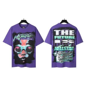 Kakobuy Hellsta Hip Hop Print High Quality Pure Cotton Short Sleeve Shirt