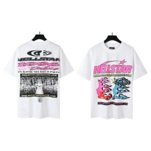 Kakobuy Hellsta Hip Hop Print High Quality Pure Cotton Short Sleeve Shirt