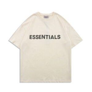 Kakobuy FOG New ESSENTIALS Silicone Letter T-Shirt with "FEAR OF GOD" on the Chest