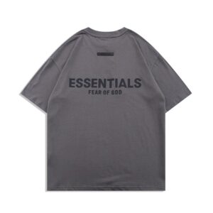 Kakobuy FOG New ESSENTIALS Silicone Letter T-Shirt with "FEAR OF GOD" on the Chest