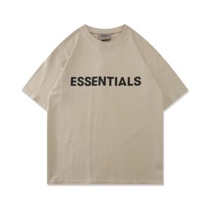 Kakobuy FOG New ESSENTIALS Silicone Letter T-Shirt with "FEAR OF GOD" on the Chest