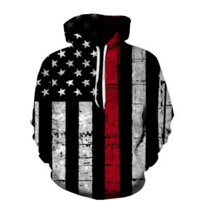 Kakobuy New 3D printed American flag pattern fashion sweatshirt