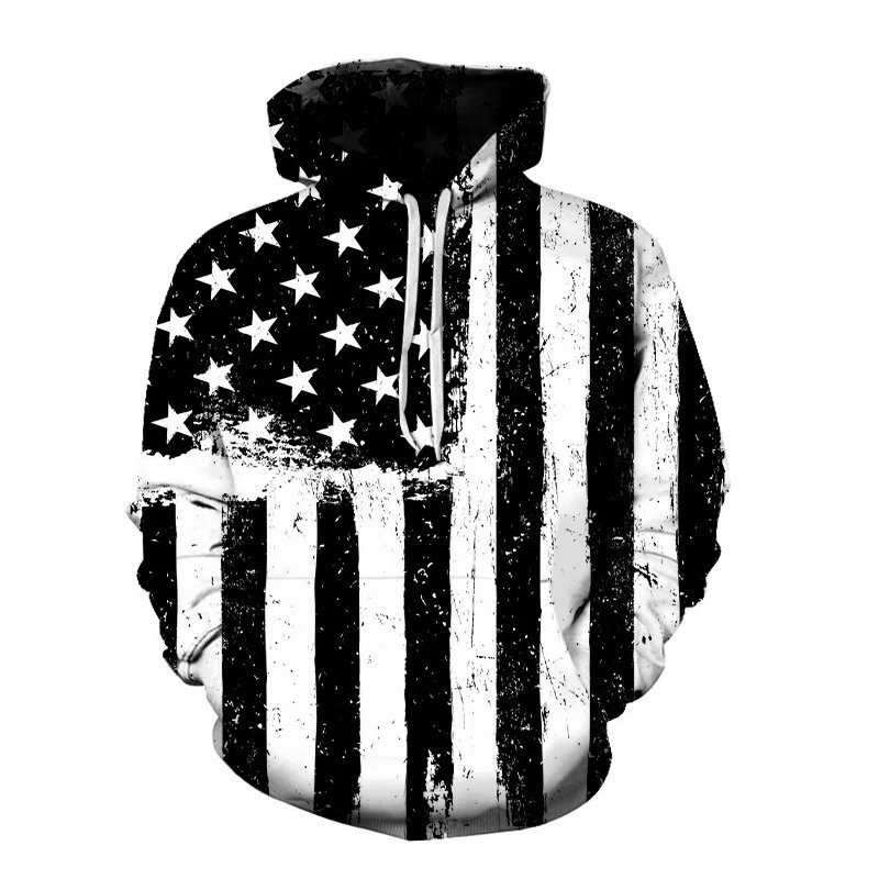 - Kakobuy New 3D printed American flag pattern fashion sweatshirt