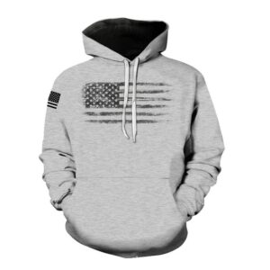 Kakobuy New 3D printed American flag pattern fashion sweatshirt