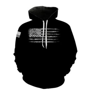 Kakobuy New 3D printed American flag pattern fashion sweatshirt