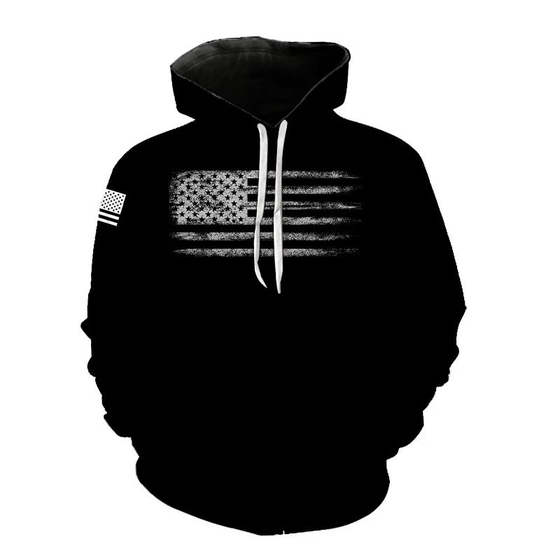 - Kakobuy New 3D printed American flag pattern fashion sweatshirt