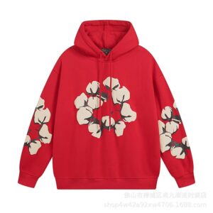 Kakobuy DENIM TEARS letter foam print fleece hoodie sweatshirt