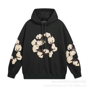 Kakobuy DENIM TEARS letter foam print fleece hoodie sweatshirt