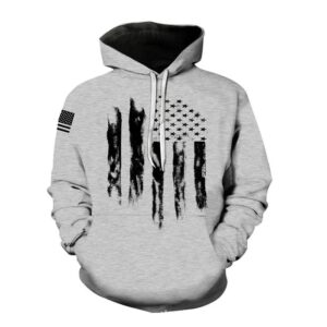 Kakobuy New 3D printed American flag pattern fashion sweatshirt