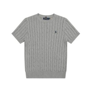 Kakobuy Ralph Lauren Embroidered Pony Logo Cable-Knit Round Neck Sweater