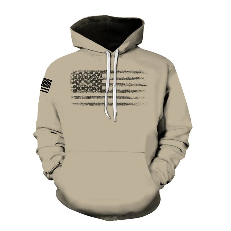 - Kakobuy New 3D printed American flag pattern fashion sweatshirt