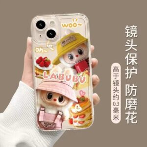 Kakobuy LABUBU Apple Silicone Phone Case